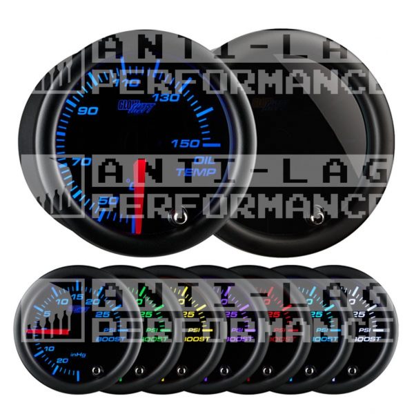 GlowShift Olietemperatuur meter tinted 7 series (Celsius)