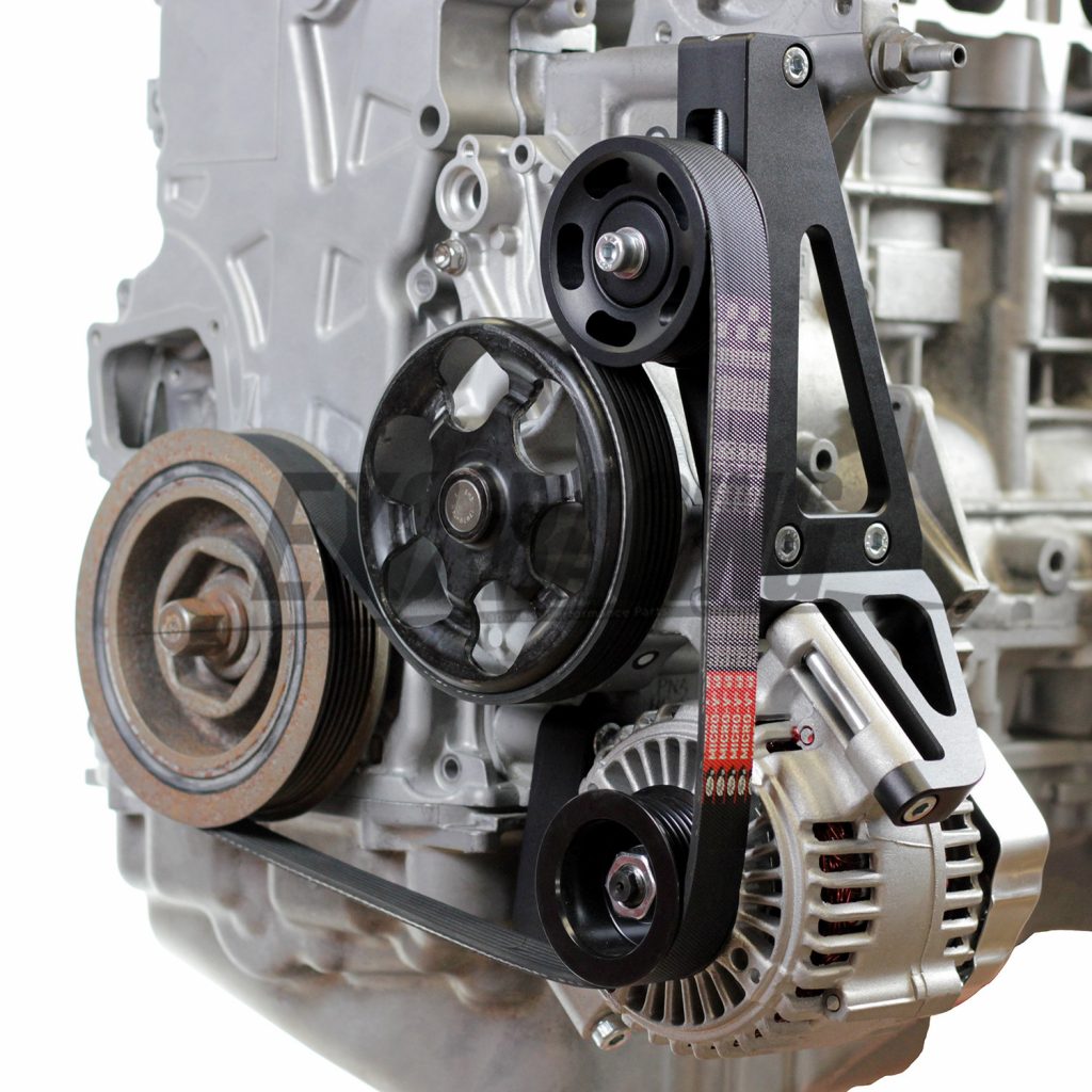 T7Design K20 / K24 Alternator Relocation Kit (A/C P/S delete) Antilag Performance