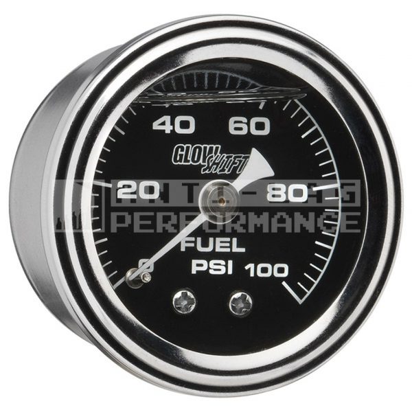 GlowShift Brandstofdrukmeter 0 - 100 PSI