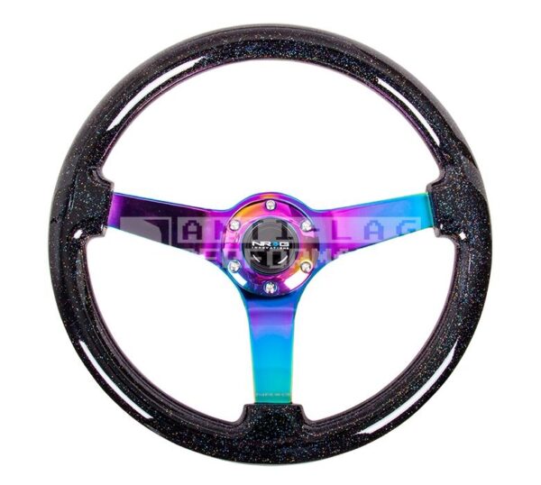 NRG Stuur 350mm 76mm Dish (Glitter, hout) [Optische schade]