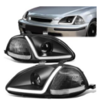 ALP Koplampen LED blackhousing (Civic 96-98)