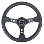 NRG Stuur 350mm 76mm Leer (zwart)