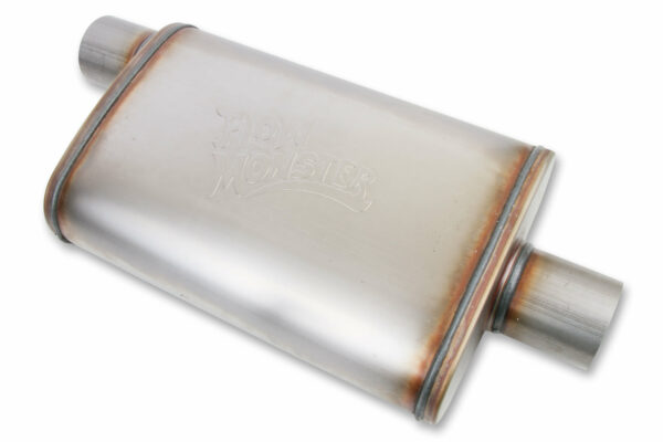 Flowmonster einddemper Ø63.5mm/2.5'' rvs (offset)