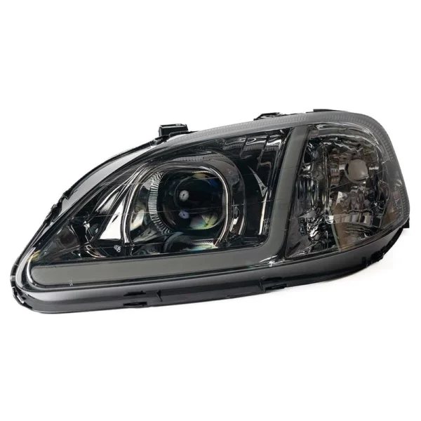 ALP Koplampen LED blackhousing (Civic 99-00) SMOKED (Facelift) - Afbeelding 3