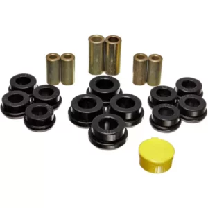Energy Suspension Draagarmrubbers achterzijde onder - Zwart