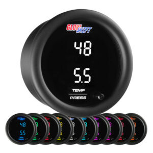 GlowShift Oliedruk/Temperatuur meter 10 color digital (Metric)