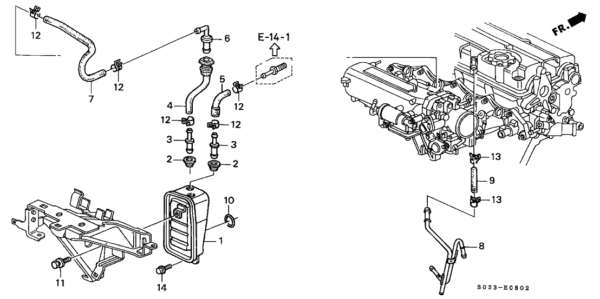 Honda Terugslagklep PCV - Afbeelding 2