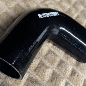 ALP Silicone koppelstuk 90 graden 2.5" / 63mm (Zwart)
