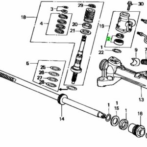 Honda Oliekeerring & Lager set stuurhuis EG/EK